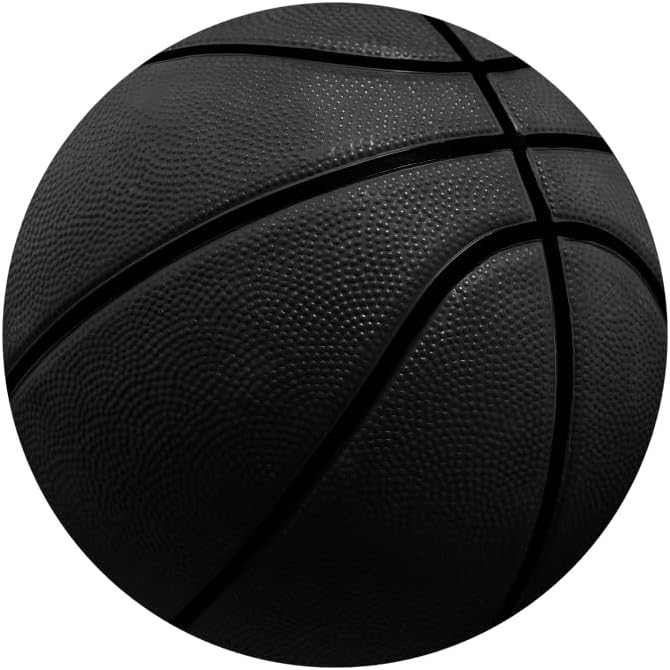 Leyiyi 5.5x5.5ft Basketball Round Backdrop Cover Black Basketball Round Backdrop Basketball Match Sports Theme Circle Photography Background for Boys Baby Shower Newborn Gender Reveal Party Decor
